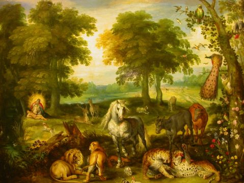 Pieter Brueghel Le Jeune (1564-1636) - Le Paradis Terrestre.