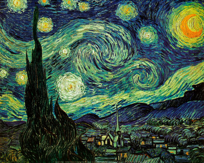 starry-night__vincent_van_gogh_1889 La Nuit Étoilée - Vincent van Gogh - vers 1889