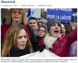 Janettes manifestent a Montreal_26Oct2013_Benhabib_etc_Le Devoir