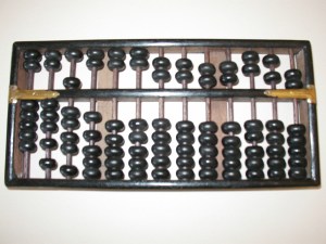 Abaque (abacus -- boulier-compteur).
