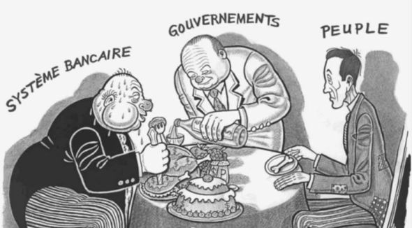 Caricature_cartoon_Banquiers_Gouvernements_Peuple