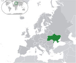 En vert : l'Ukraine.