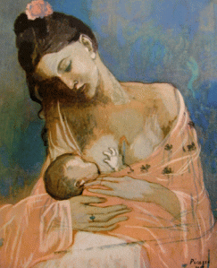 Le lait maternel s'adapte au sexe des nouveaux-nés. Voir plus bas. Tableau de Picasso.